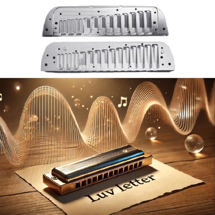 Ersatz-Mundharmonika Aluminium Glatt C-Dur Mundharmonika Musikinstrumententeile für Bühnenauftritte Langlebig