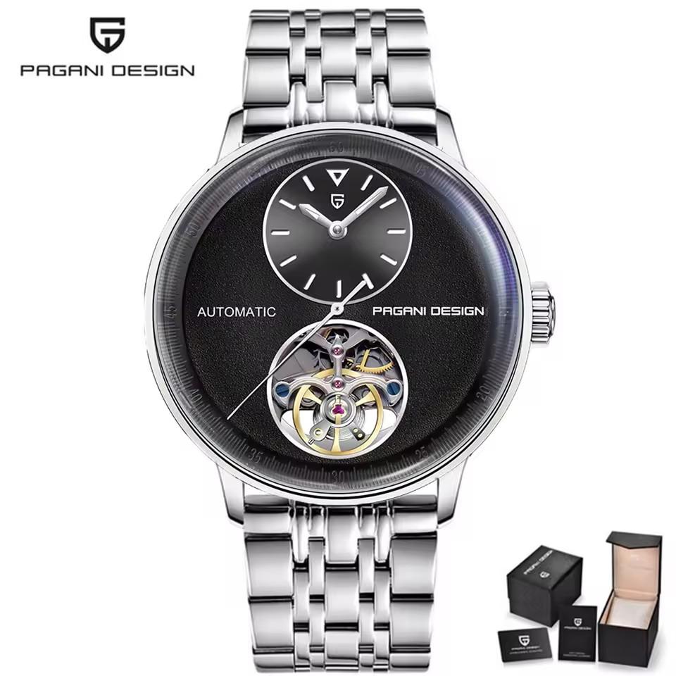 PAGANI DESIGN New 42MM Tourbillon Multi Time Zone Luxury Men Watch Night Light 1 Men Automatic Mechanical Watches PD-1796