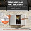 BBQ Access Door, 774x532 Mm Double Outdoor Kitchen Door, Stainless Steel Flush Mount Door, Wall Vertical Door with Recessed Handles , for BBQ Island,