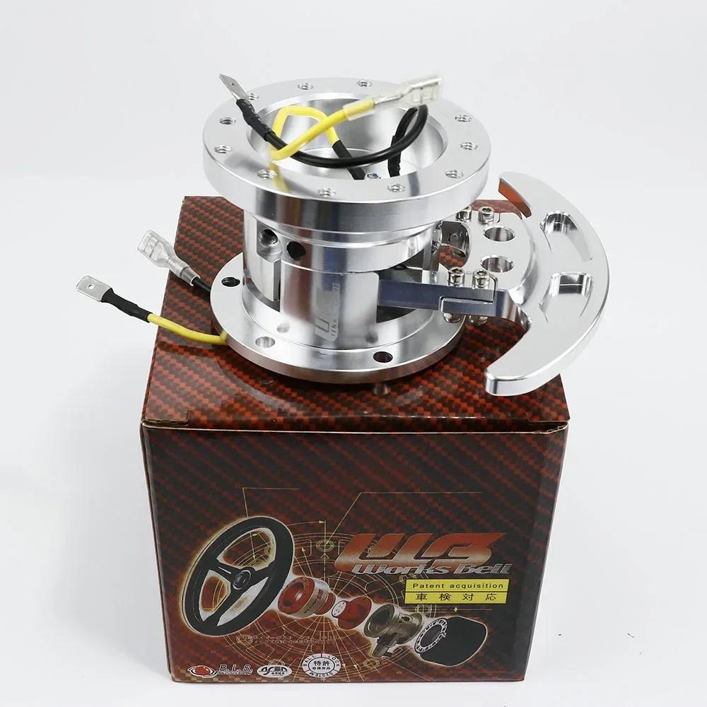 

jdm Quick Release Hub Kit Racing Steering Wheel Adapter Body Removable Snap Off Boss Kit cars accessories серебряный