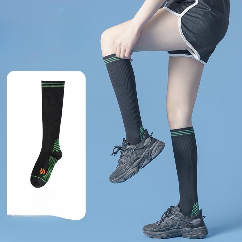 

Спортивные носки, Женские фитнес-носки до середины икры, Компрессионное давление на мышцы, Утягивающие ноги, Носки до икры, Бег, Прыжки со скакалкой, Носки для йоги 1 pair