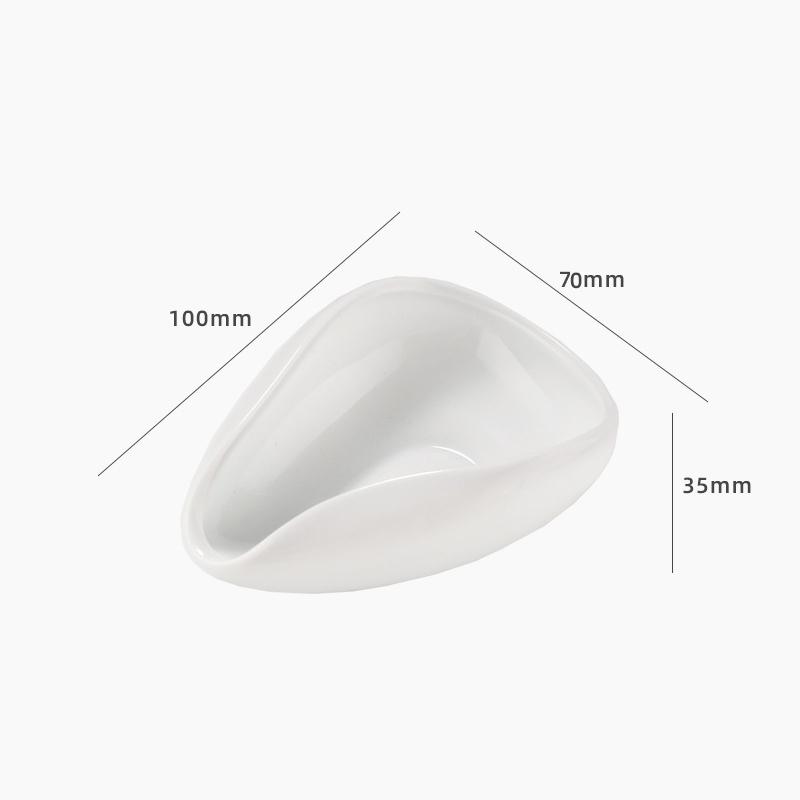 Coffee Beans Dose Trays Pure White Pottery Teaspoon Tea Separator Vessel Set Tools Coffee Bean Spoon Shovel Tea Trays