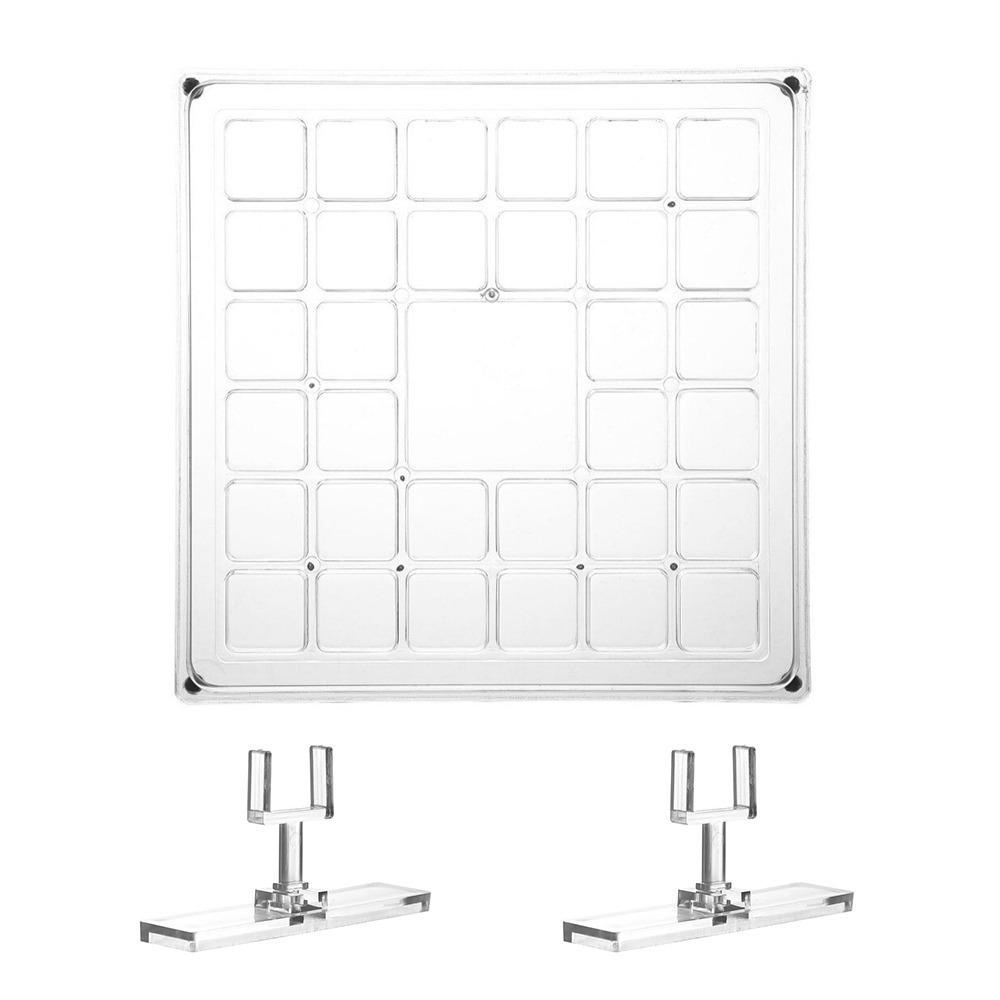 33-Grid Seashell Display Box with Magnets Durable Storage Display Organizer Box Acrylic Seashell Storage Box