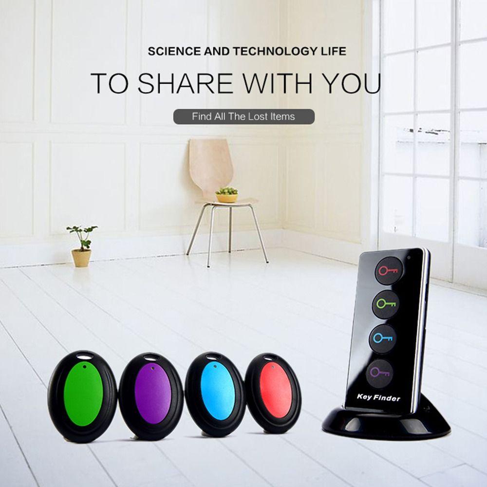 4 In 1 Household Vehicle Lost Tracker Keys Searcher Mini Tracking Device Anti-lost Tag Wireless Key Finder Anti-Lost Alarm
