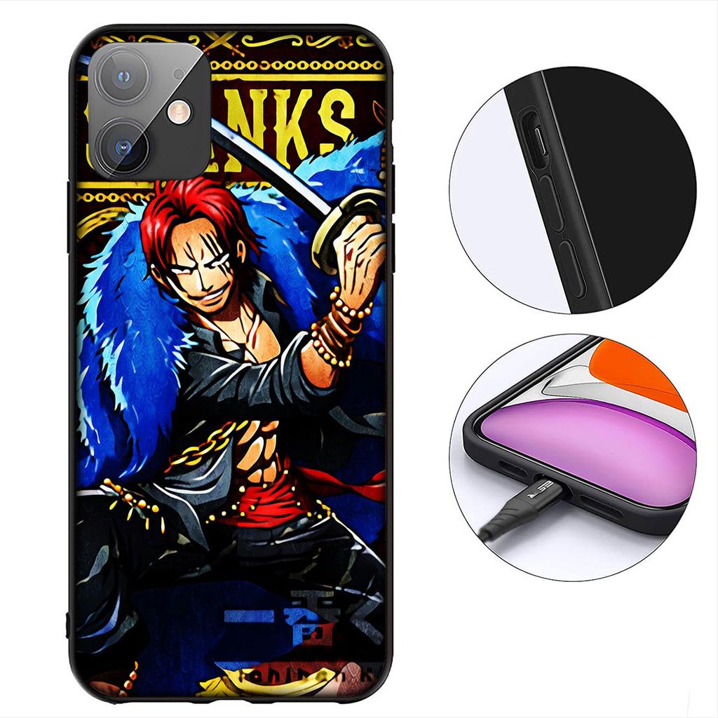 Shanks One Luffy Pieces Red Hair Cover for Motorola Moto G86 G14 G35 G34 G45 G55 G67 G75 G85 G24 G15 G54 G57 Power Phone Case