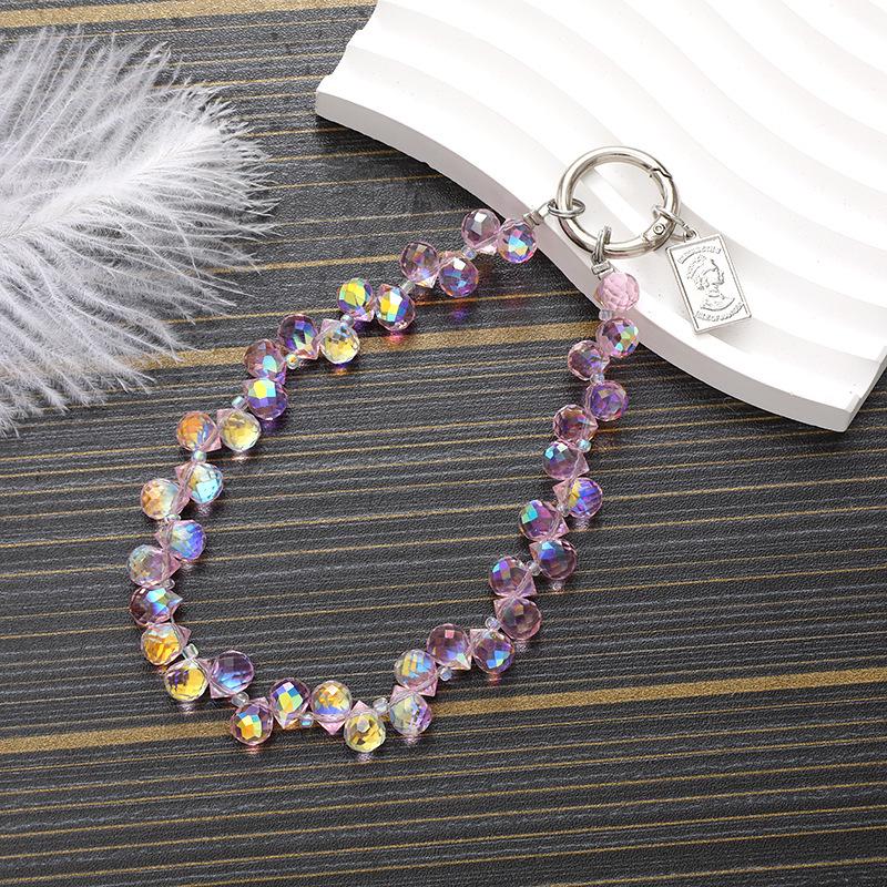 Κρεμαστό Κινητού με Κρύσταλλα και Χάντρες: Κορδόνι για Τσάντα Πολυτελείας & Μπρελόκ Αντι-Πτώσης.