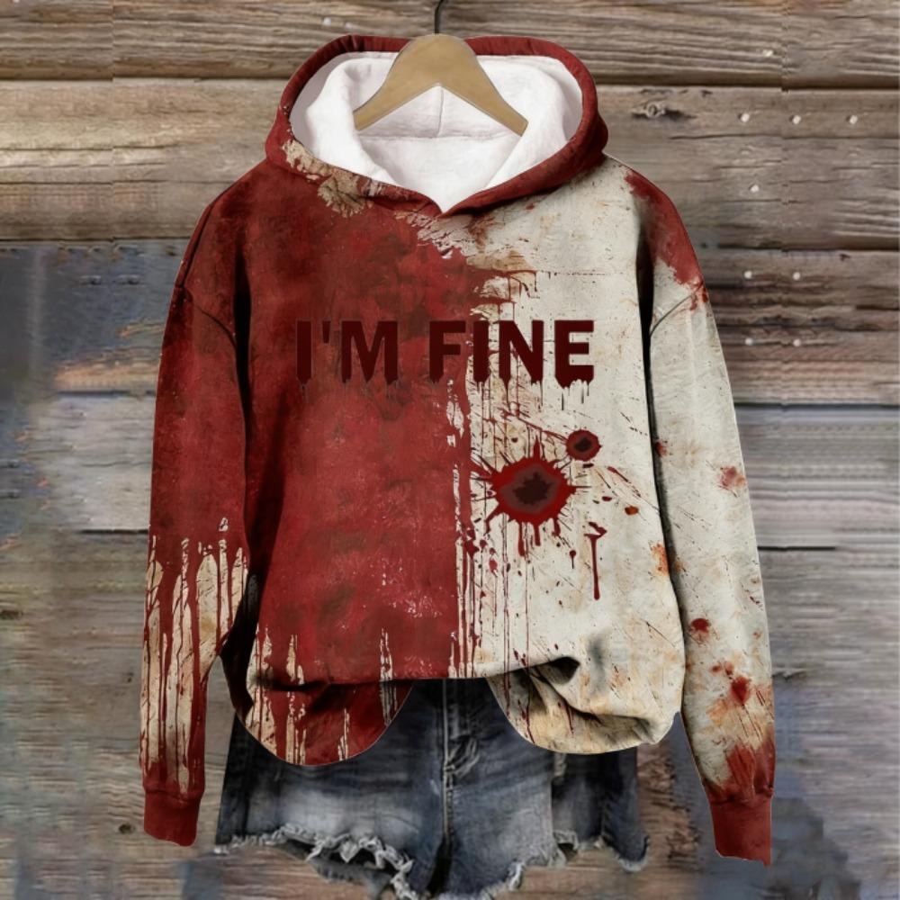 Europe and America Fashion Men's Hoodie Bloody Graphic 3D Print Hoodies Casual Sweatshirt Women's Oversized Top Clothing
