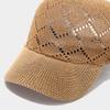Grass Woven Duck Tongue Hat for Women Summer Outdoor Breathable Sun Hat Solid Color Casual Grass Hat