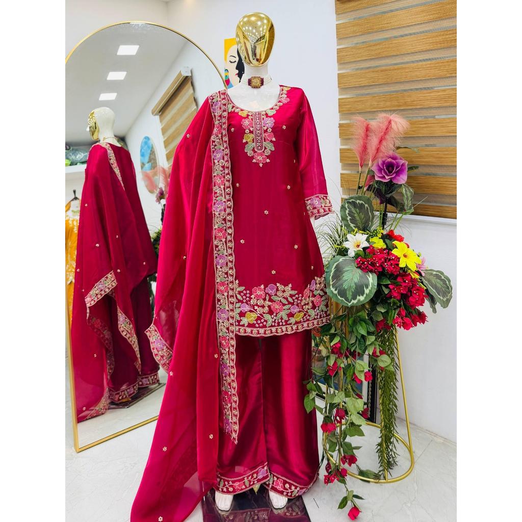 Indian Pakisatni Bollywood Salwar Kameez Beautiful Desigenr Ethnic Palazzo Suit