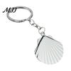 Beach Shell Keychain Alloy Keychain, Shape Metal Key Zinc Holder Ring, Handbags Backpacks Decorative Car Chain Keyring