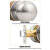 Front Door Lock Set Entrance Door Handle Keyless Knob Replacement Set With Screw And Latch Plate For House Apartment School