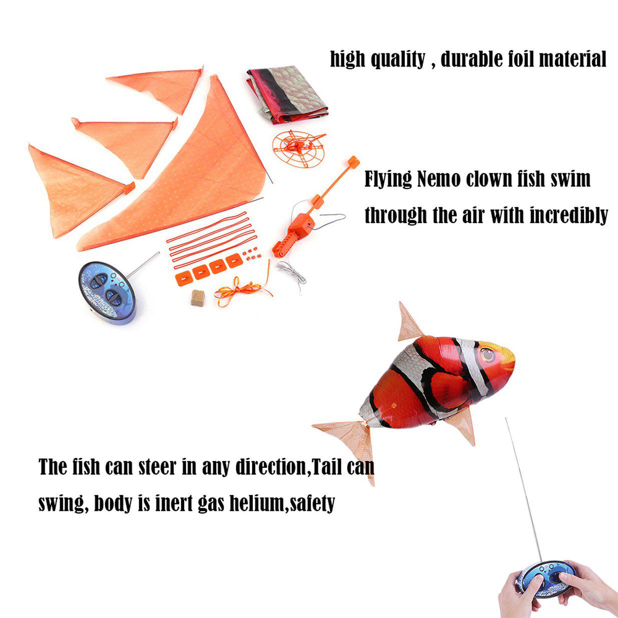 Buy Remote Control RC Inflatable Balloon Air Swimmer Flying Nemo