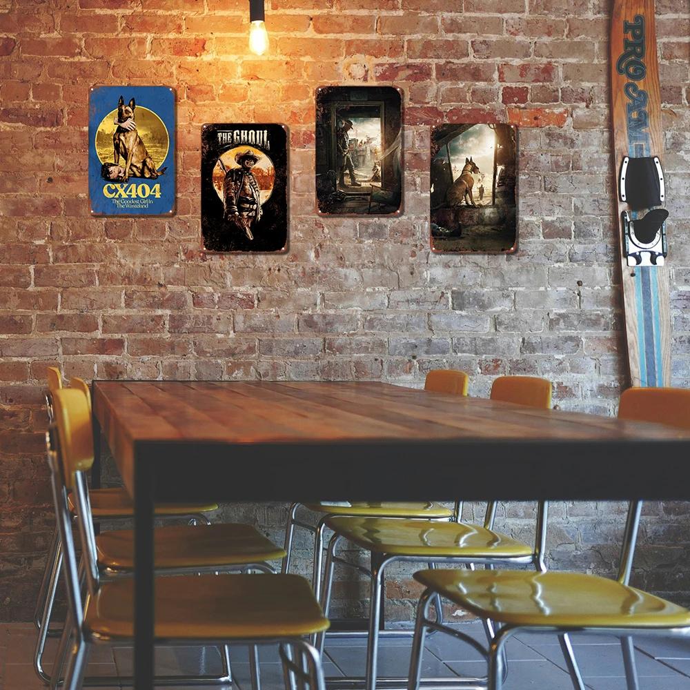 1 Stück Metall-Wandkunst, Vintage-Blechschilder, Dekorationsschilder im Retro-Stil für Spielzimmer, Zuhause, Bar, Poster, Männerhöhle, 7,8 x 11,8 Zoll