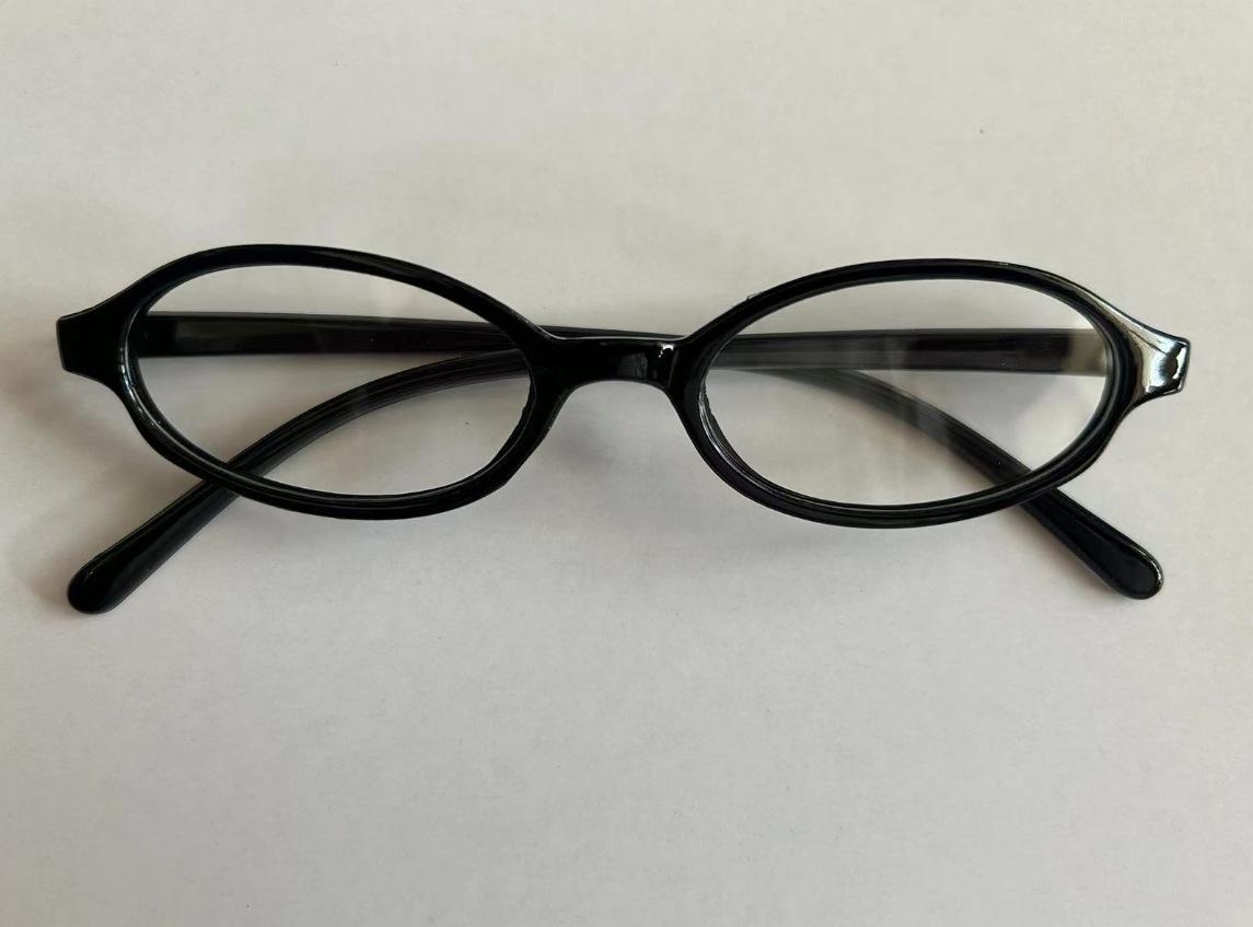 Oval geformte kleine Brille im Vintage-Stil für Frauen Gn Roter geformter Rahmen Blaulichtfilternde Brille für Mädchen Y2K-Stil Brille Anti blue light