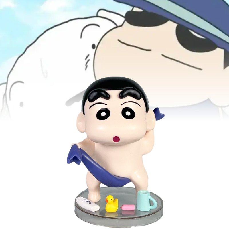 Chan Shin Crayon Take Shower Toy Doll Pvc Model Desktop Decoration Gifts Child
