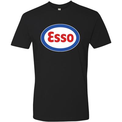 T-shirt Hot Rod Maglietta Nostalgia Benzina Olio Gara di Accelerazione Esso Ovale