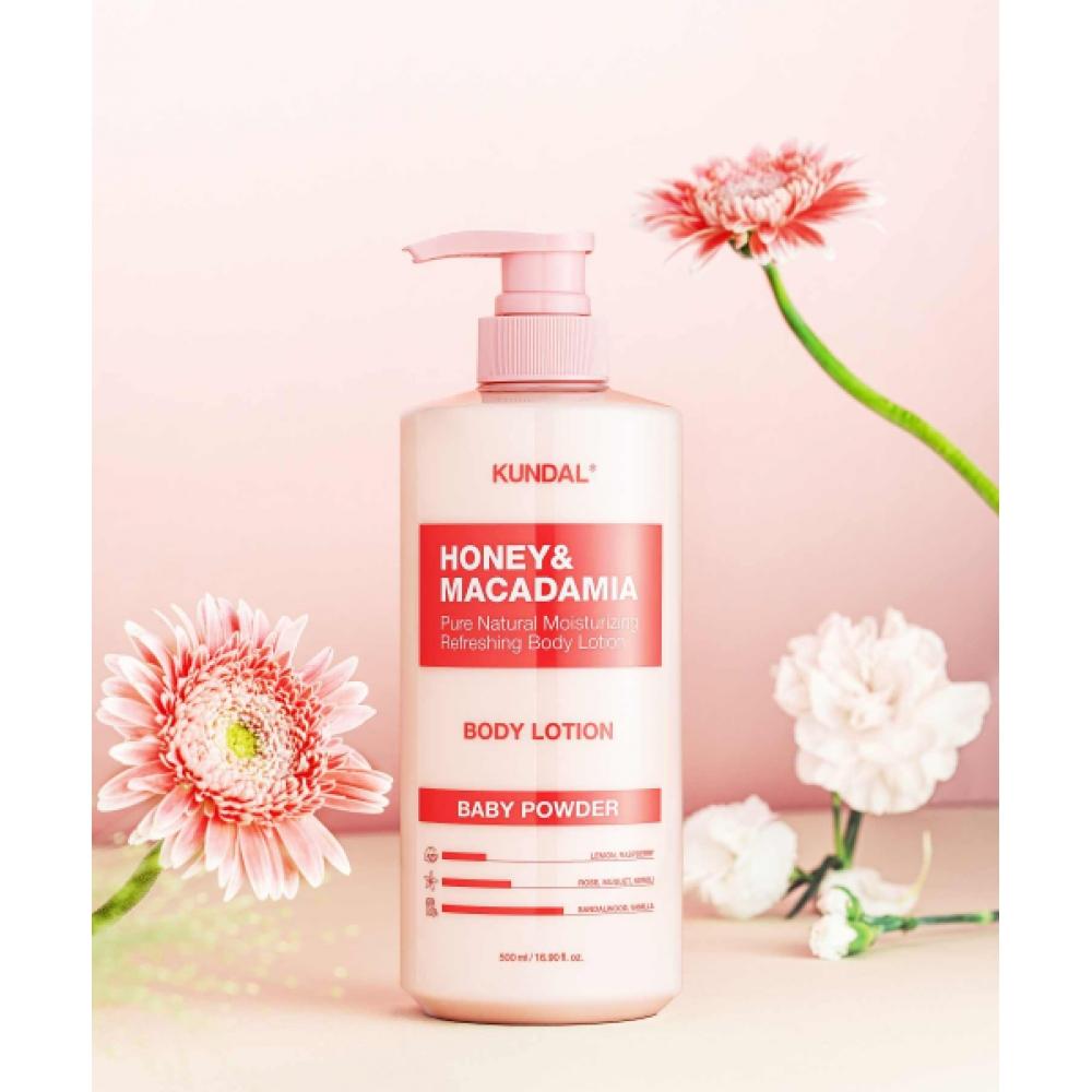 Kundal Moisture Body Lotion 500ml + 500ml Total 2 Pouches Acacia moringa