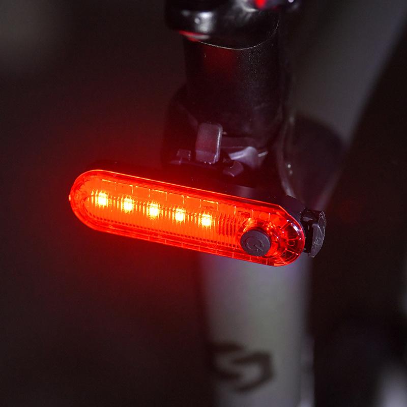 USB Rechargeable LED Rear Bike Light Waterproof Ultra Bright 4 Modes Bicycle Tail Light Safety Warning Flashlight