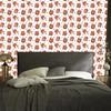 Bear Wallpaper White and Orange for Living Room and Bedroom 50x1000