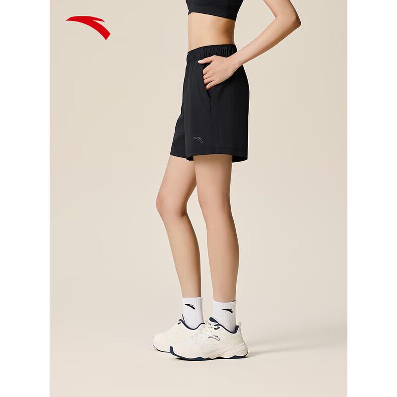 ANTA Women s Ice Silk High-Elastic Breathable Running Shorts M