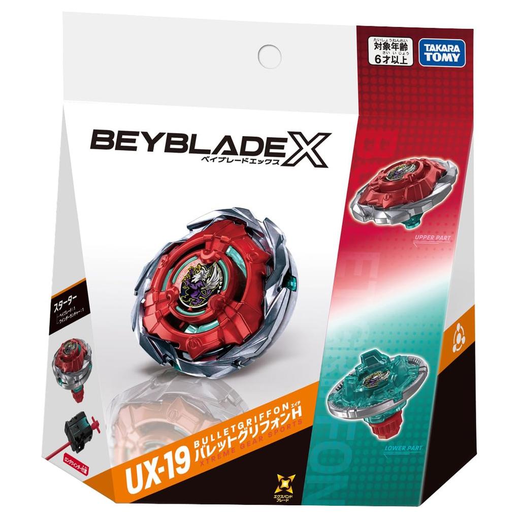 TAKARA TOMY BEYBLADE X Starter Bullet Gryphon H UX-19