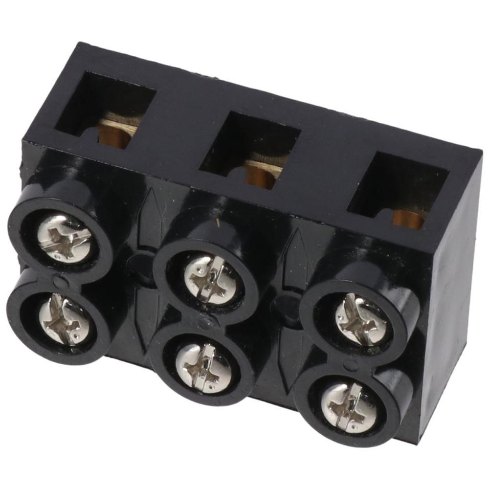Dual Row Terminal Block 60A Screw Electric Barrier Strip Terminal Base   Electrical Engineering