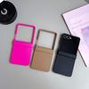 Bonbonfarbe Ultra-dünne Hautgefühl PC-Scharnier Schutzhülle für Samsung Galaxy Z Flip 8/7/6/5/4/3 Anti-Fingerabdruck Anti-Drop Abdeckung
