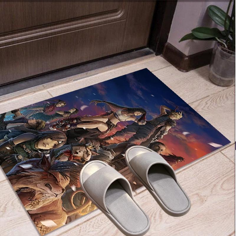 Final Fantasy Pattern Rug, Indoor/Outdoor Mat, for Picnic, Gameroom, Bedroom, Office, Living Room, Home Decor Carpet, Birthday Gift