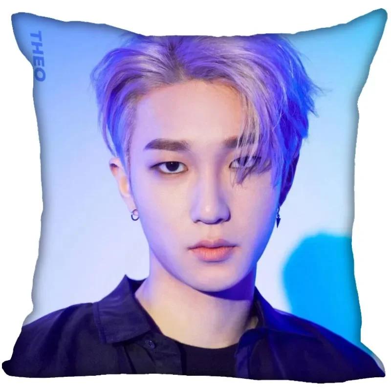 P1Harmony KPOP Cushion Cover Polyester Throw Pillow Case Super Soft Satin Fabric Cushion Cover Festive Home Decorative Cushions