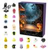 Halloween Advent Calendar 2026 24 Pcs Mini Squeeze Figures Countdown Calendar Stress Relief Toys Slow Rising Toys Holiday Gift for Kids,