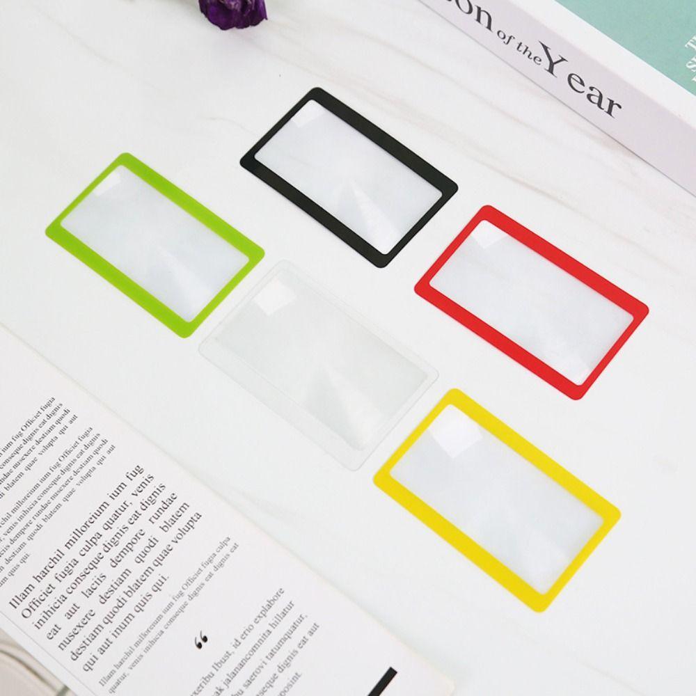 10PCS Slim Design Card-type Magnifier Card-Sized Reading Magnifier Reading Small Text