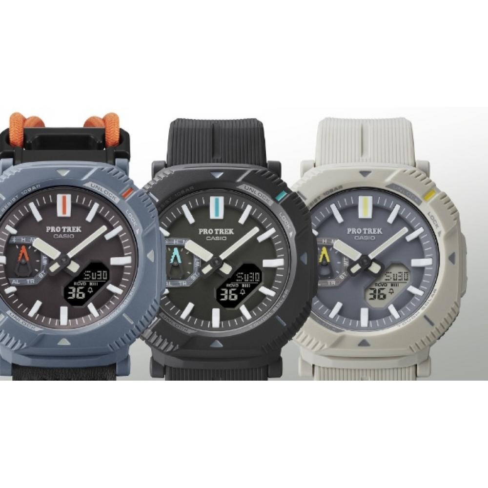 Casio [bluetooth Equipped Solar Watch] Pro Trek  Pro Trek  Hiker Line Charcoal Gray Prj B001 1jf