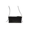 MIU MIU Metal Engraved Logo Leather Clutch Mini Women's Black
