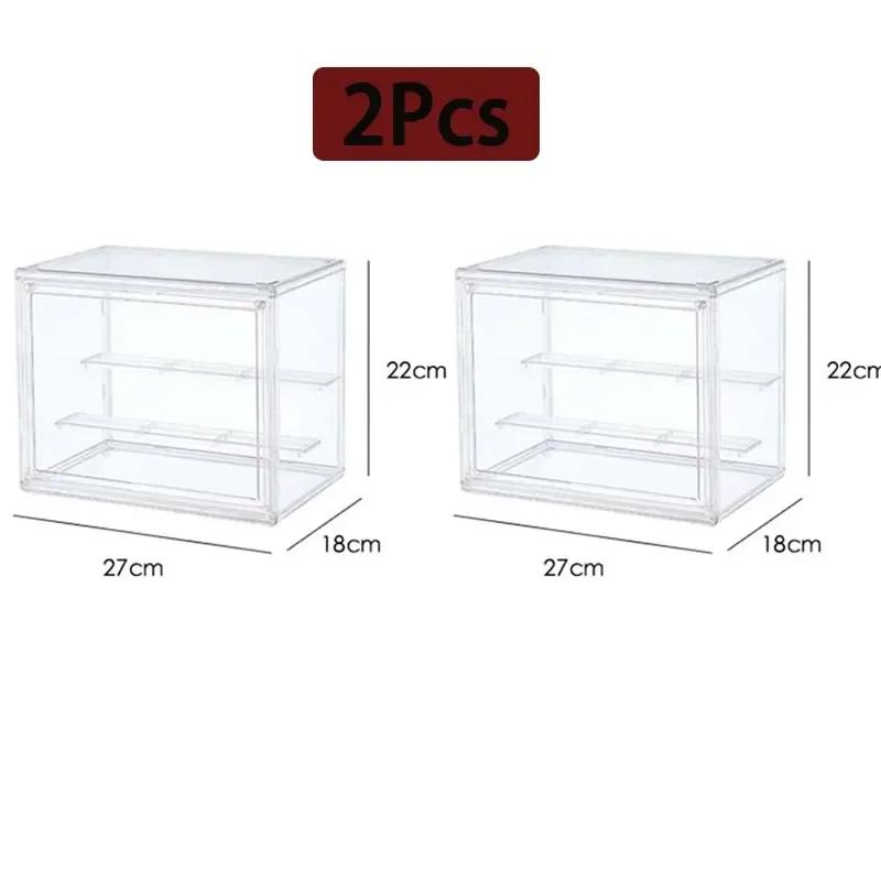New Large Capacity Storage Box Organizer for Figures Acrylic Box Clear Blind Box Showcase for Bag Display Dustproof