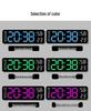 Multifunctional Rectangular Electronic Clock with Large Font - Alarm, Hanging & Standing Options