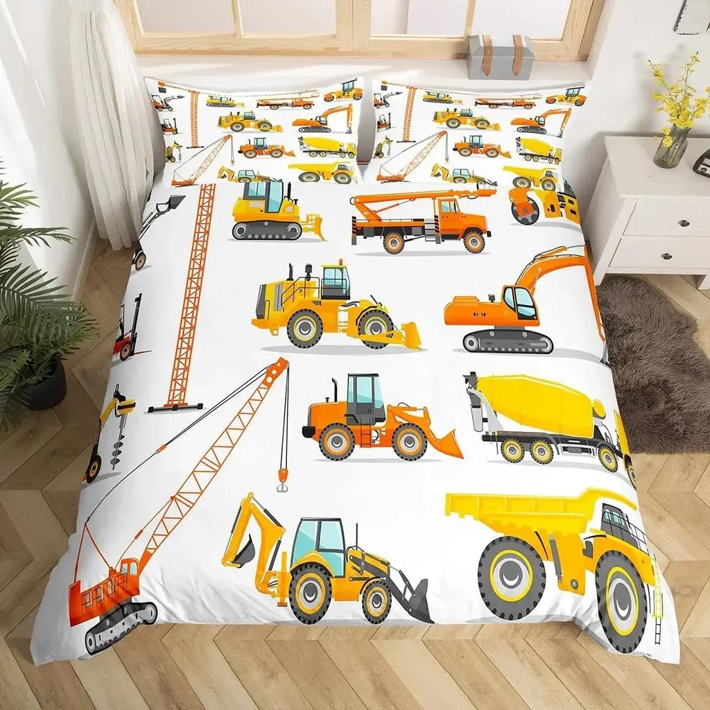 Home Living Luxury Route 66 Print Comfortable Duvet Quilt Cover Pillowcase Bedding Set Children Bedroom Decoration Home Textile