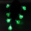 Mini Kløver Blinkende Lysende Blinkende Julelys Kostume Halskæde 7 LED Pærer Kostume Bryllupsfest Dekoration