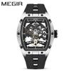 MEGIR 2242 Men's Waterproof Barrel-Shaped Mechanical Sports Watch