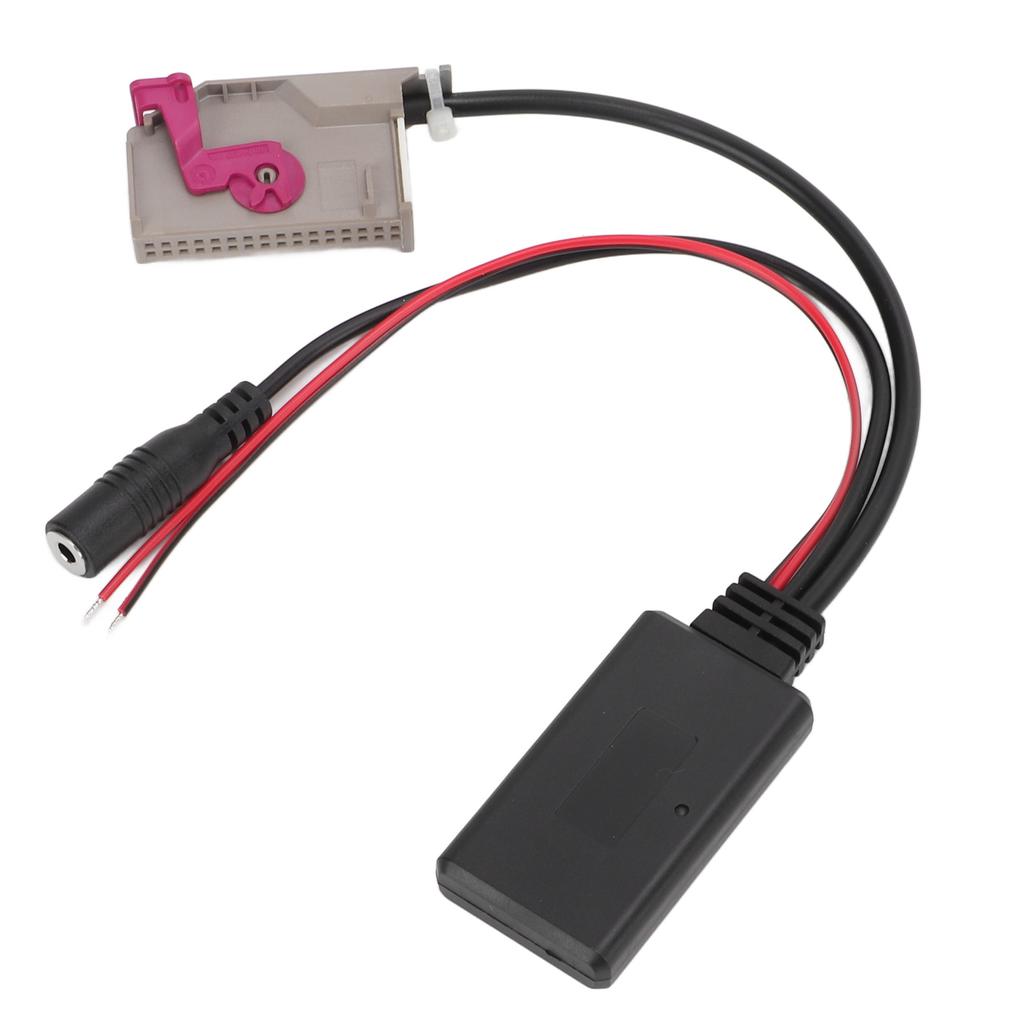 Car Wireless Adapter AUX Cable Bluetooth 5.0 with Hands Free Microphone Replacement for RNSE RNS E Host