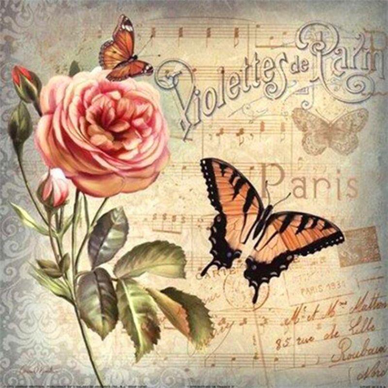 5D Diamantmalerei Tiere Kreuzstich Voll Runde Bohrer Diamantstickerei Komplettset Heimdekor Bastelset