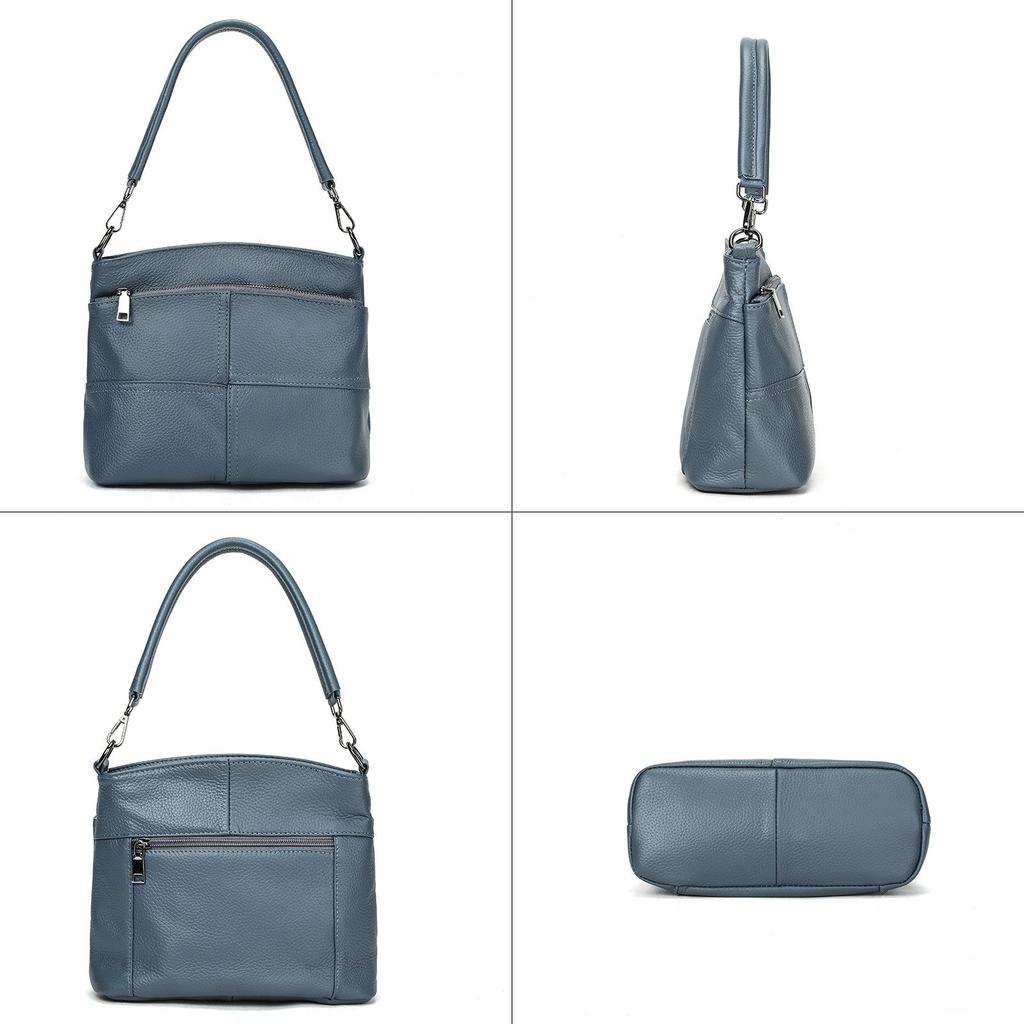 Genuine Leather Single-shoulder Bag Top Layer Cowhide Mother's Bag Large-capacity Women's Hand Bill Shoulder Bag