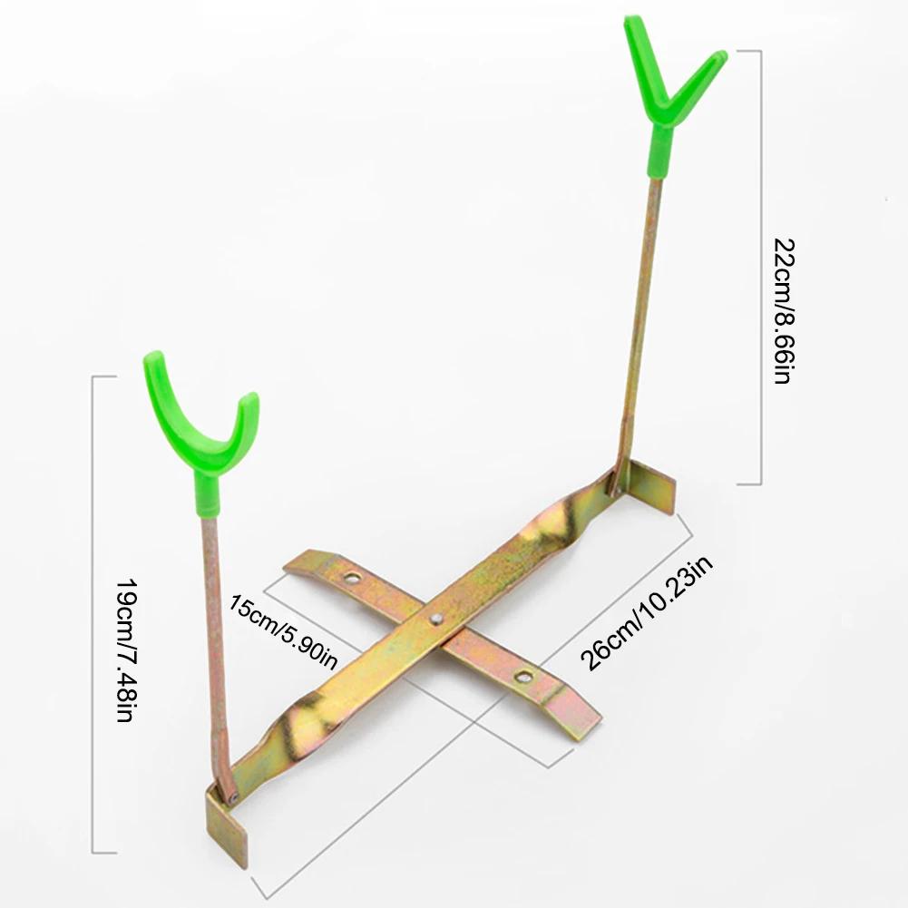 

Портативный держатель для удочки для зимней рыбалки, держатель для удочки с двойной головкой, регулируемый угол, металлический складной держатель для удочки для рыболовных снастей, зимний S