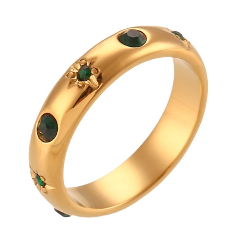 Metal Rings Fashion Dating Jewelry Stainless Steel Texture Comfortable Rings for Adding a Touch of Color to Any Look