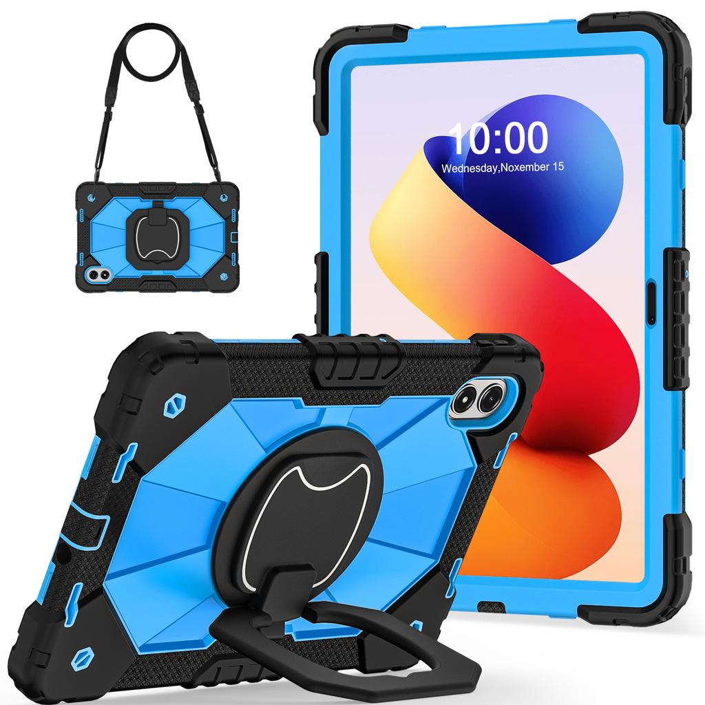 Tablet Case For Xiaomi Redmi Pad 2 Pro Silicone + PC Hand Grip Kickstand Cover with Shoulder Strap