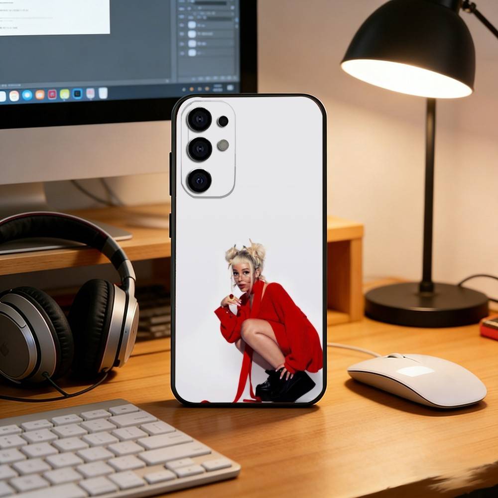 D-DOJA Cat Phone Case Black Silicone Soft For Samsung S25,S24,S21,S22,S23,S30,Ultra,S20,Plus,Fe,Lite