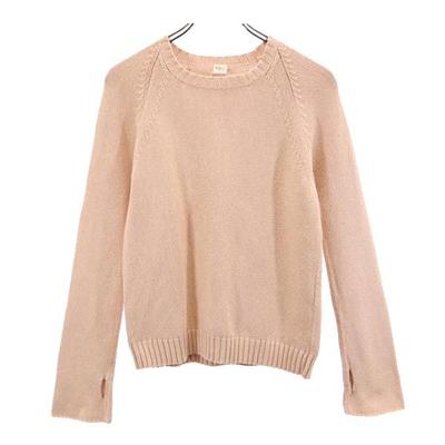 Ron Herman Long Sleeve Cotton Knit S Pink Sweater Women Used