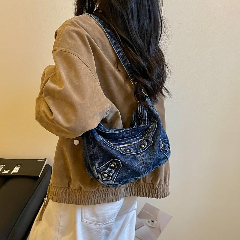 Denim Tasche Damen Schulter Umhängetasche Handytasche