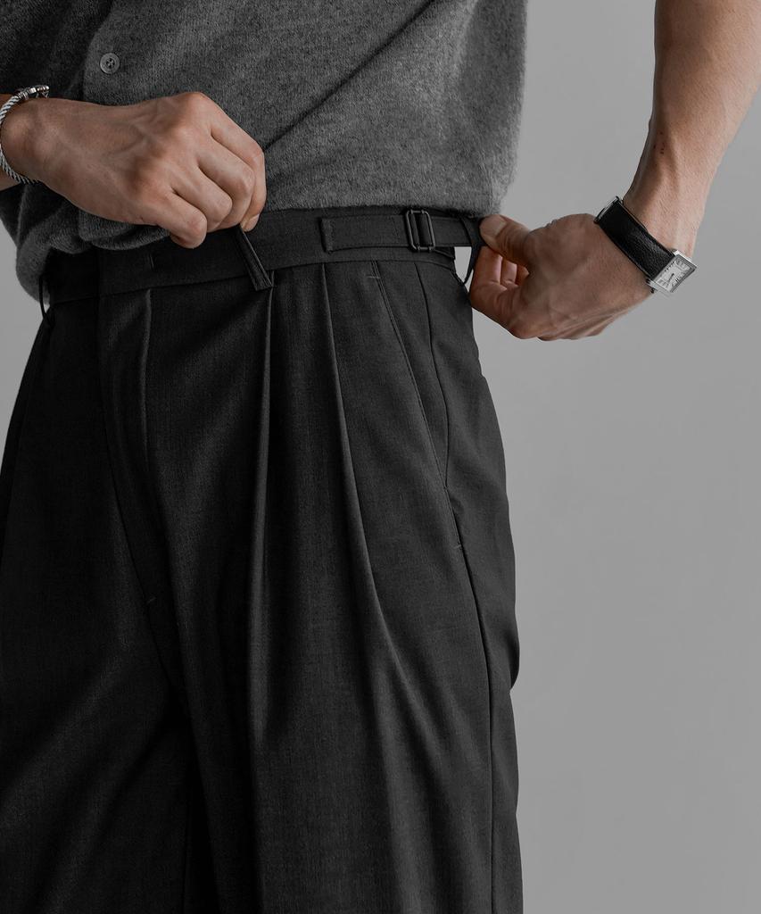 Baulopeulodeogteu Tr Tabe Wide Slacks [Charcoal]