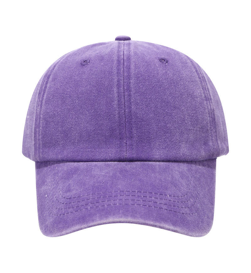 Einfarbige gewaschene individuelle Stickerei Unisex Vintage Dad Hat Baseballkappe