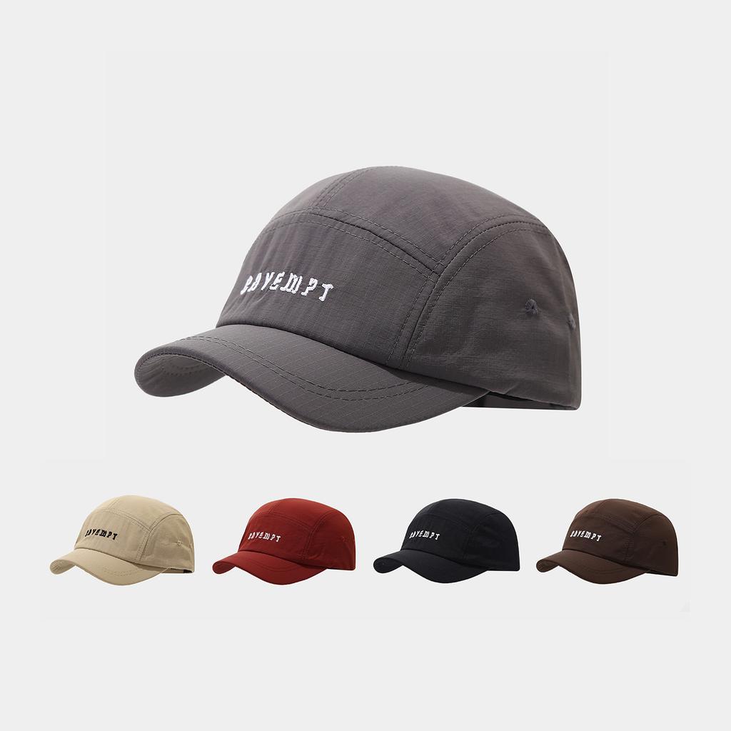 Minimalist Niche Short-brimmed Baseball Cap, Light Mesh Quick-drying Hat, Male and Female Couples Retro Casual Five-piece Hat